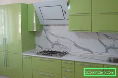 Diseño de cocinas en blanco verde (fotos reales).