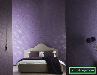Dormitorio violeta - diseño lujoso con gusto (75 fotos) - Blog de diseño